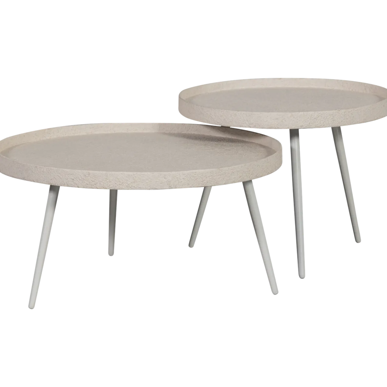 Bounds bijzettafel xl hout/metaal naturel 40xo76 cm