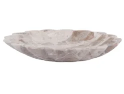 Bowl Flower large marble brown