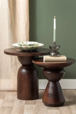 Bowl Flower large marble brown
