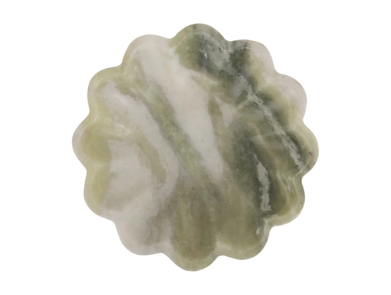Bowl Flower marble himalayan green