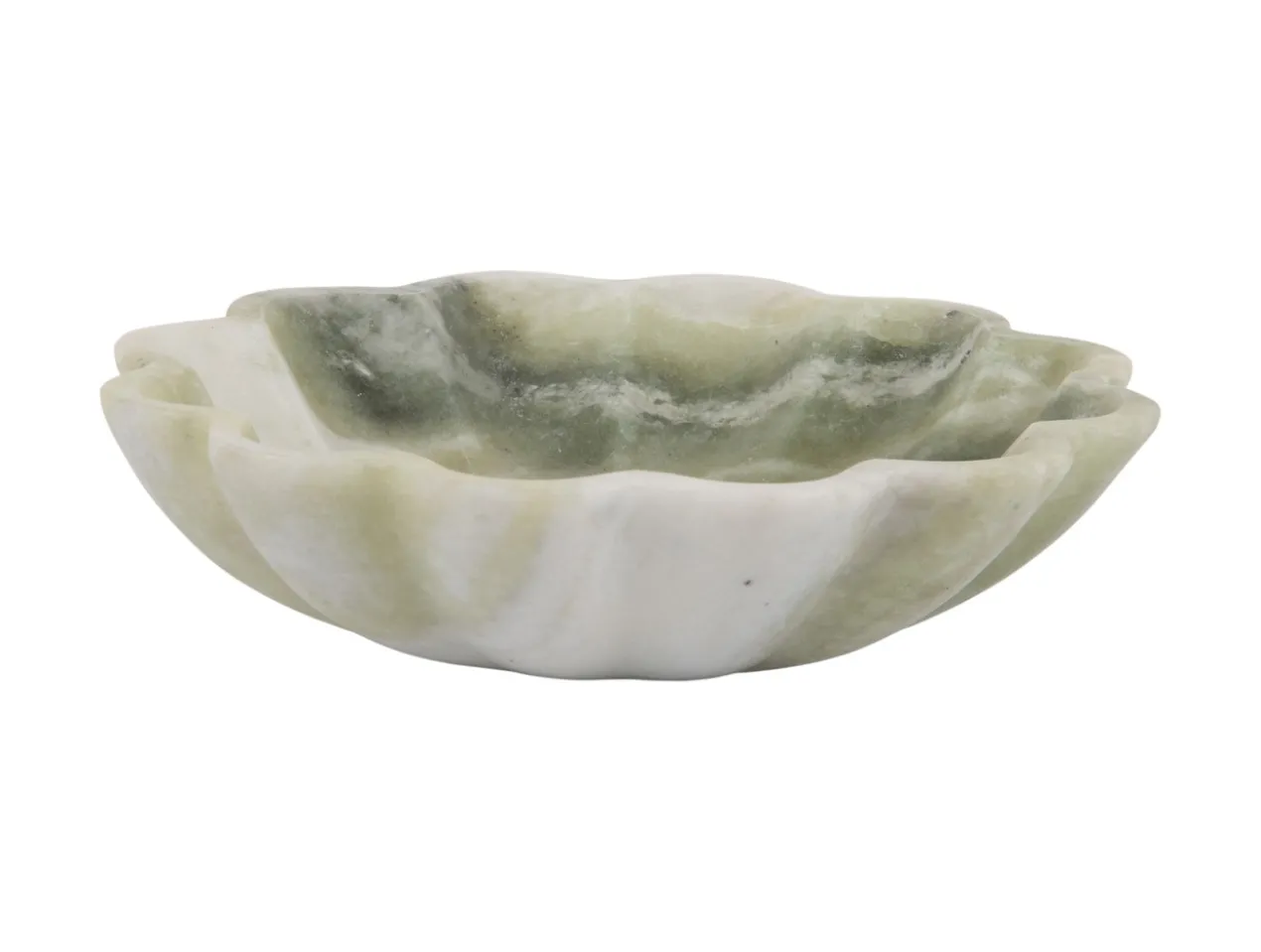 Bowl Flower marble himalayan green