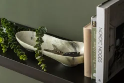 Bowl Organic large marble brown