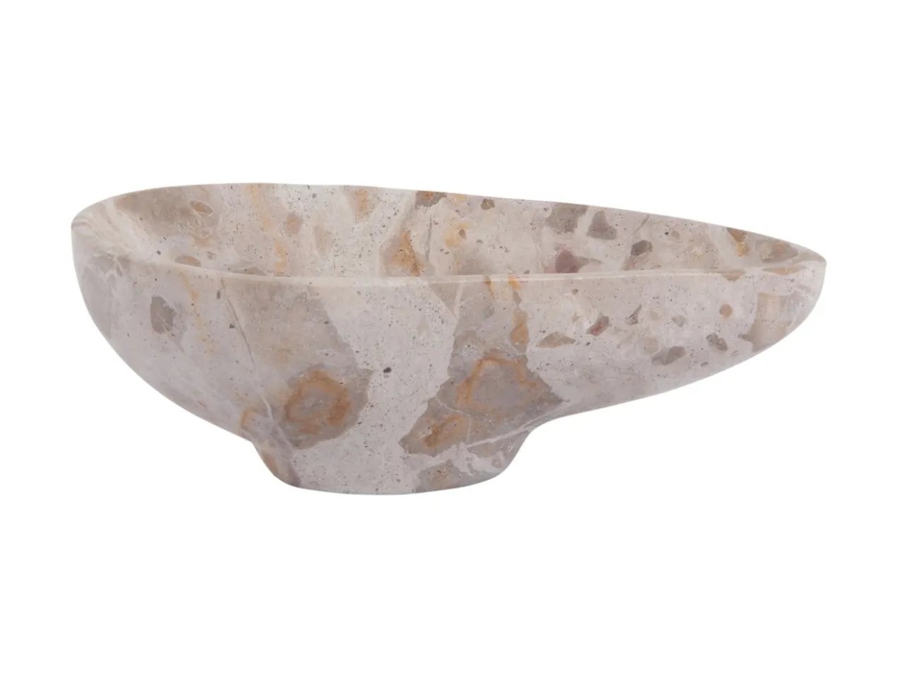 Bowl Organic marble brown