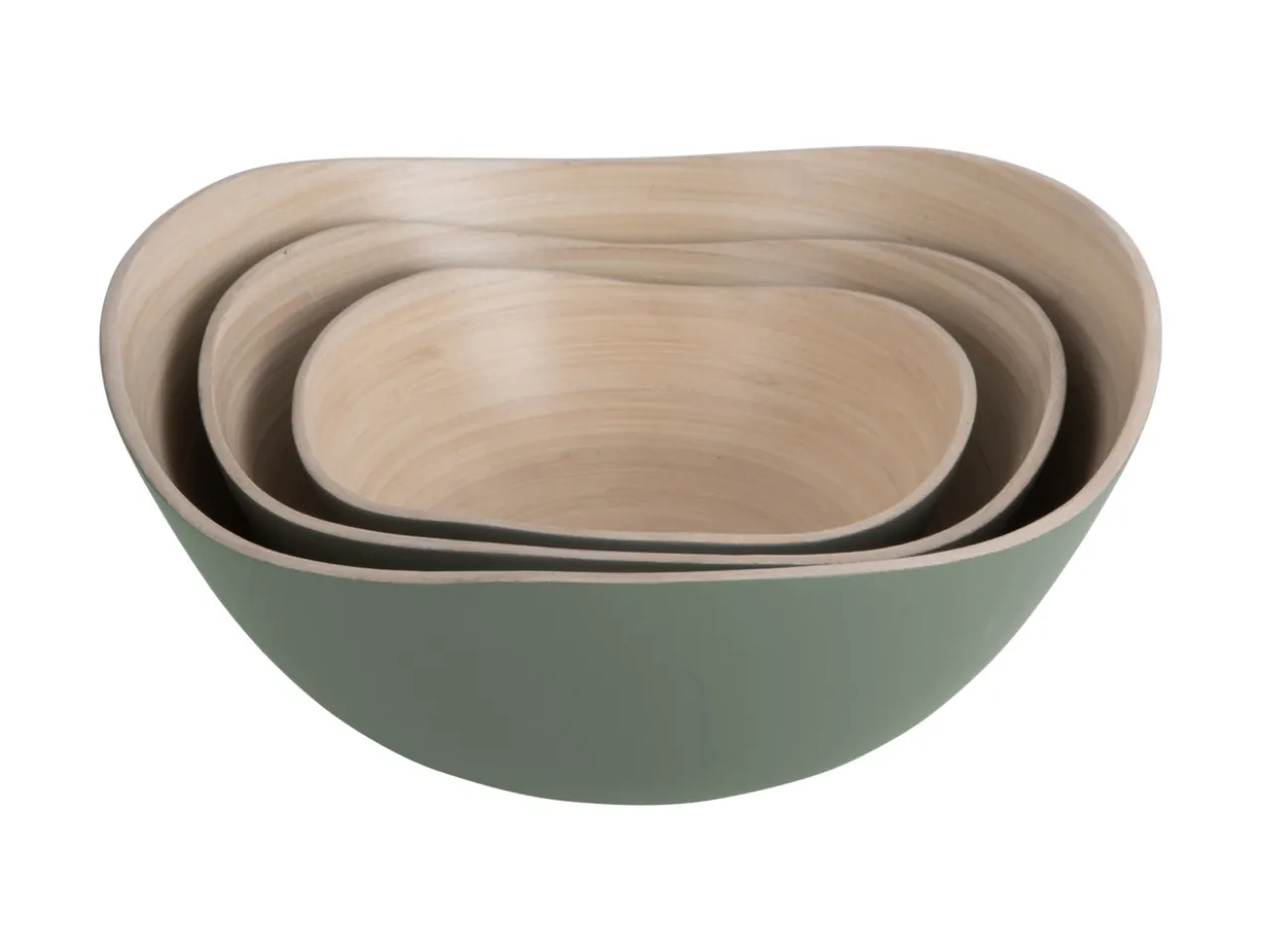 Bowl set Puro Organic bamboo jungle green