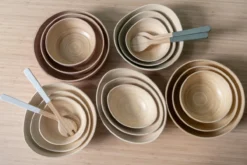 Bowl set Puro Organic bamboo white