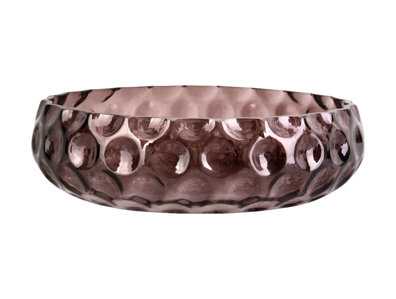 Bowl Speckles glass large chocolate brown