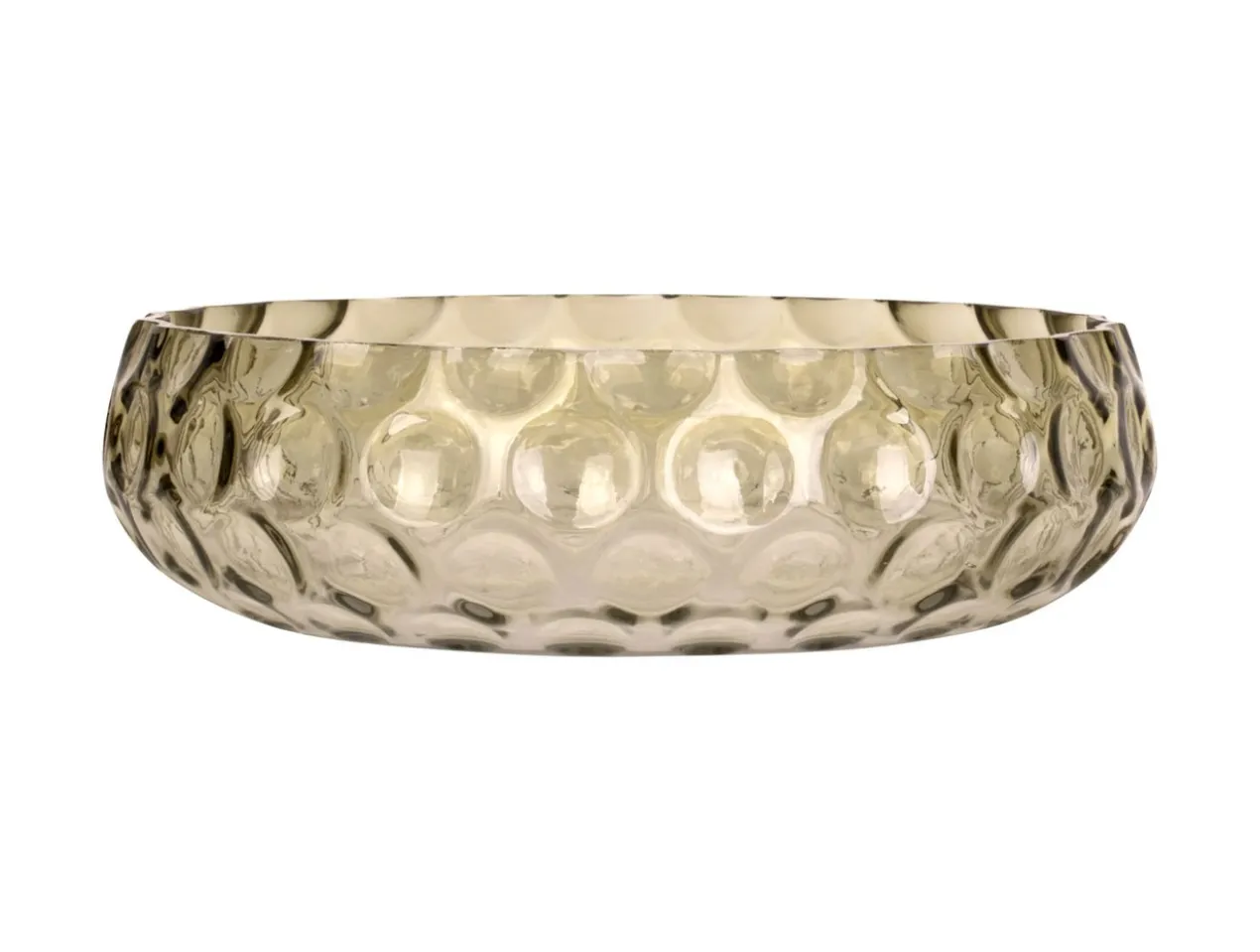 Bowl Speckles glass large moss green