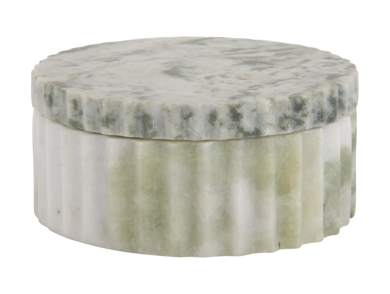 Bowl with lid marble himalayan green