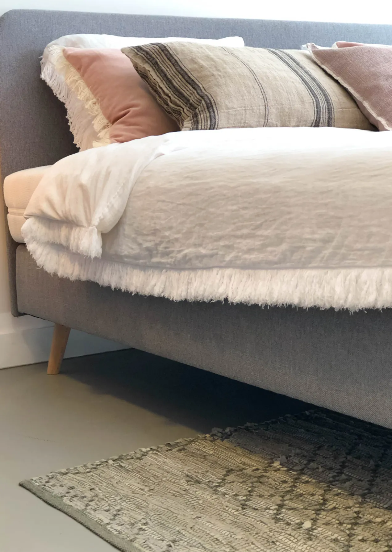 Boxspring Bjordal Grey 140x200