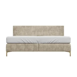 Boxspring Sparkle Velvet Natural 140x200 cm