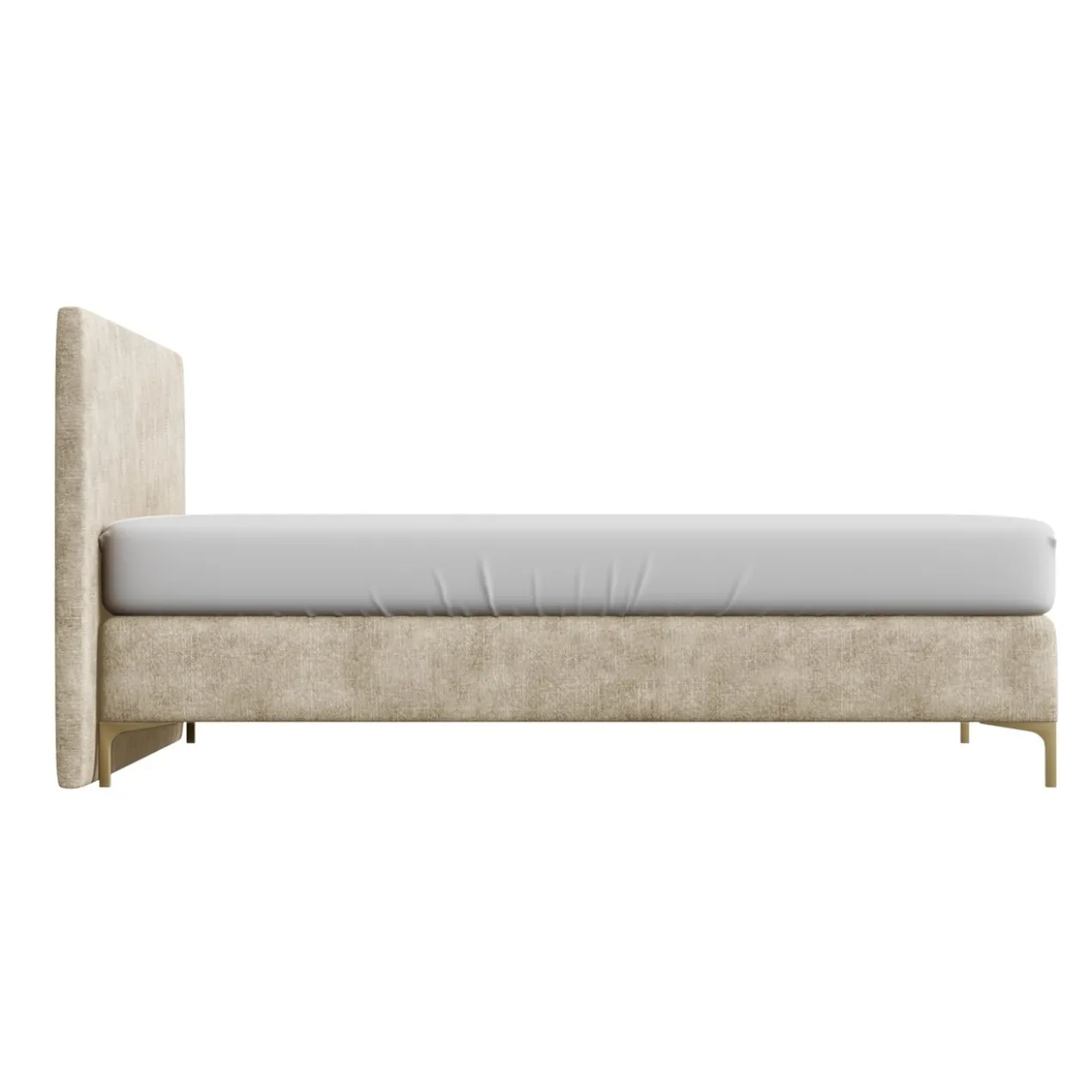 Boxspring Sparkle Velvet Natural 160x210 cm