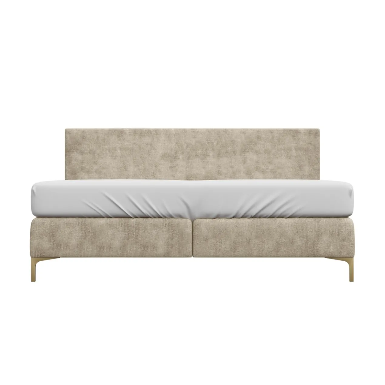 Boxspring Sparkle Velvet Natural 180x210 cm