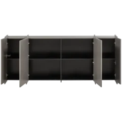 Brock dressoir 200 cm essen fineer warmgrijs [fsc]