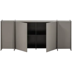Brock dressoir 200 cm essen fineer warmgrijs [fsc]