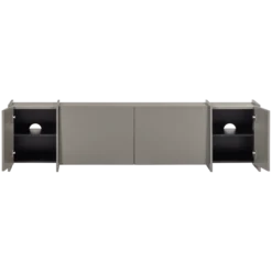Brock tv meubel 200 cm essen fineer warmgrijs [fsc]