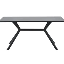 Bruno eettafel rechthoek mdf zwart 160x90 cm
