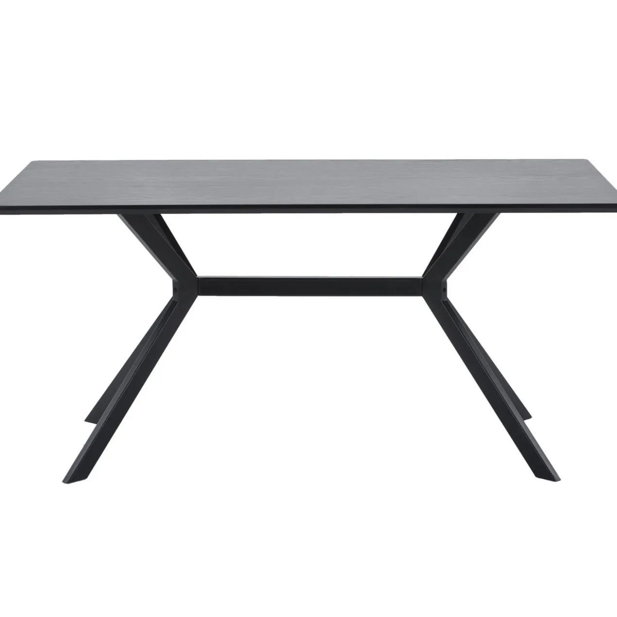 Bruno eettafel rechthoek mdf zwart 160x90 cm