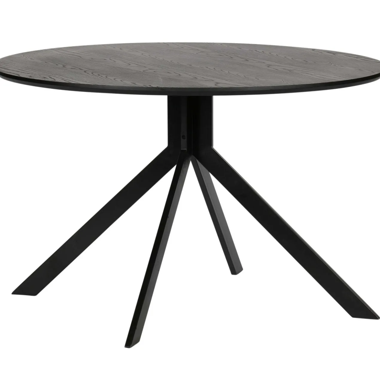 Bruno eettafel rond mdf zwart o120 cm