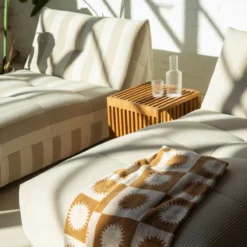 Buitendivan Flynn XL bold stripe beige