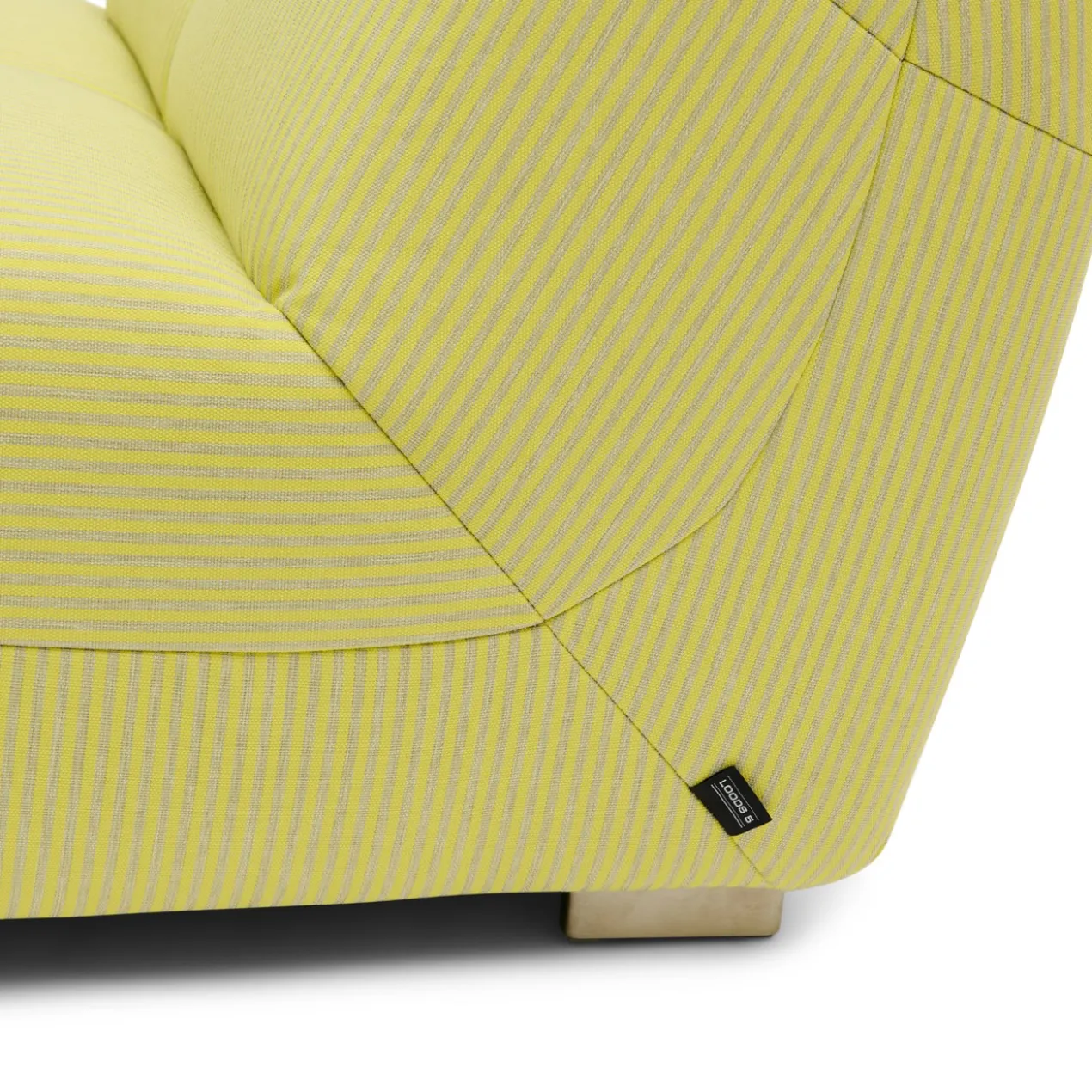 Buitendivan Flynn XL pinstripe geel