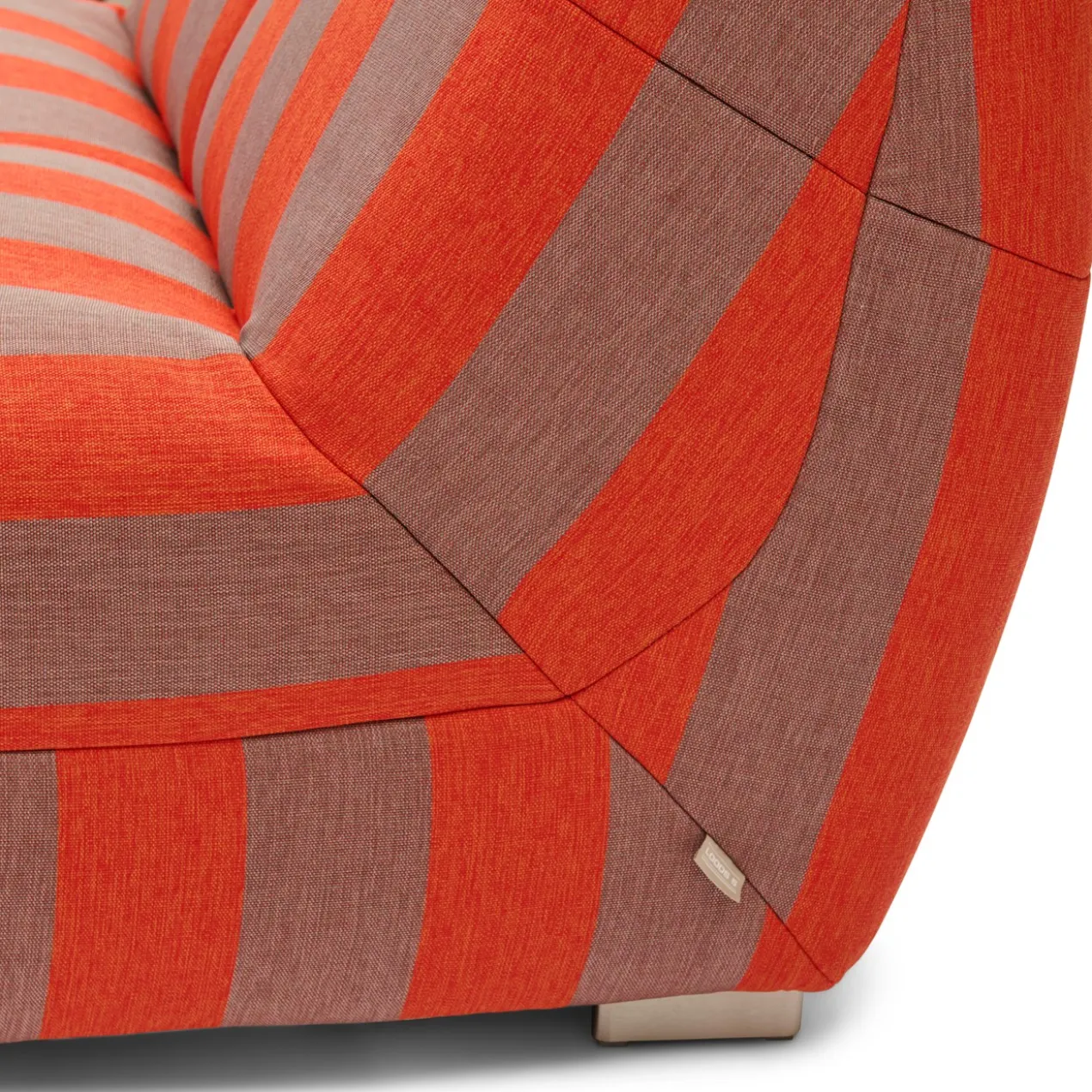 Buitenfauteuil Flynn bold stripe rood