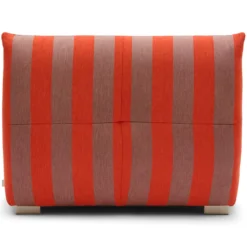 Buitenfauteuil Flynn bold stripe rood