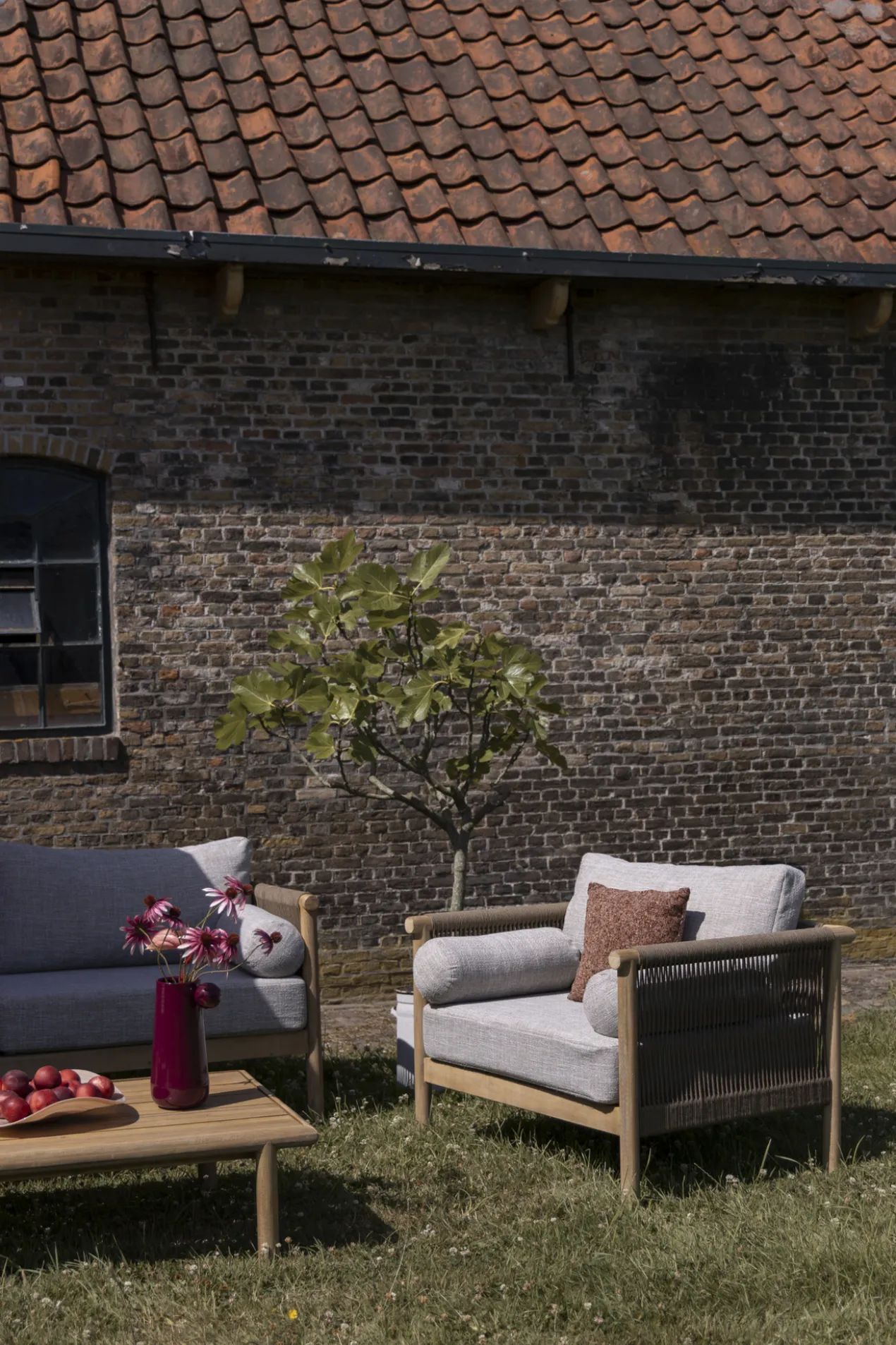Buiten lounge stoel oasis