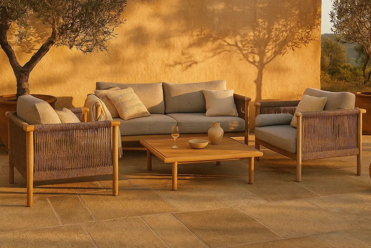 Buiten lounge stoel oasis
