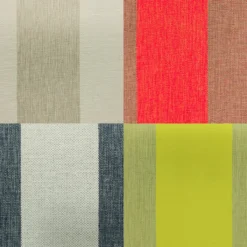Buiten 3-zitsbank Flynn bold stripe rood