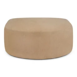 Bulky modulaire sofa - halfronde voetenbank - light sepia