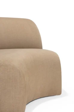 Bulky modulaire sofa - 90° hoekelement - light sepia