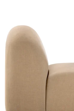 Bulky modulaire sofa - 1 seat - light sepia