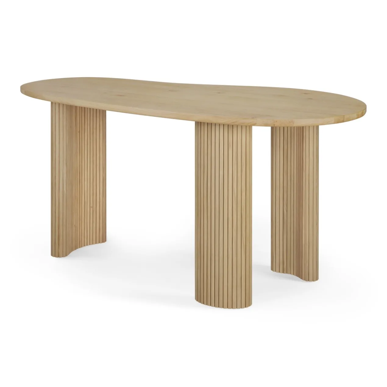 Bureau Boomerang 160 cm eiken