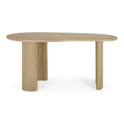 Bureau Boomerang 160 cm eiken