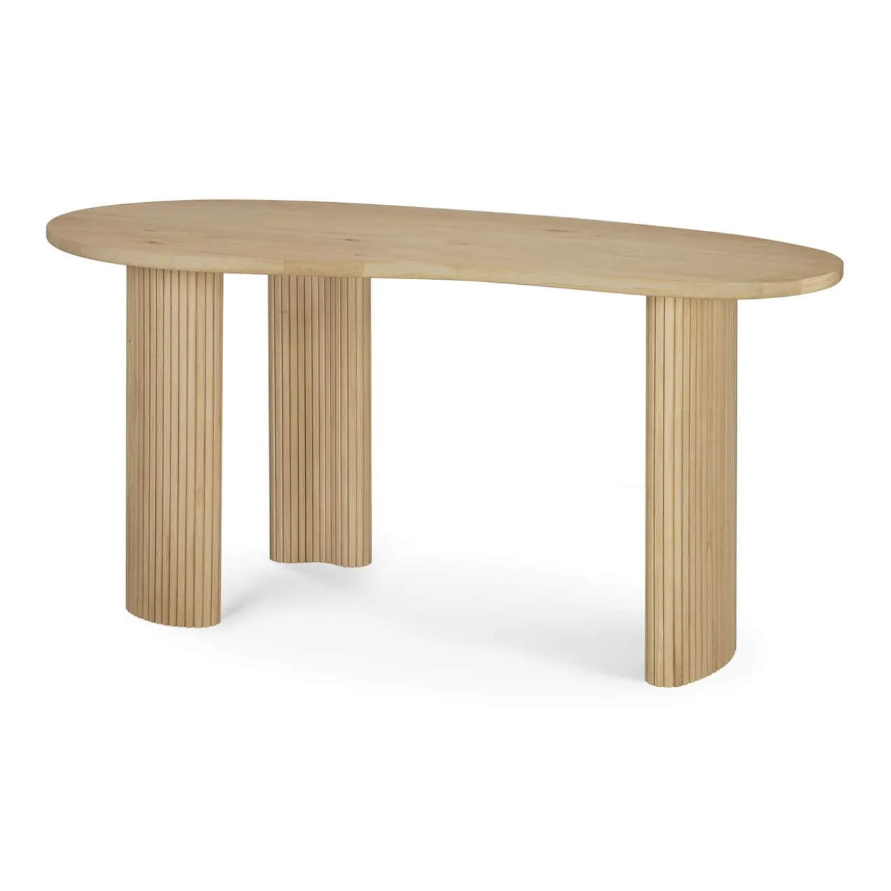 Bureau Boomerang 160 cm eiken