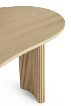 Bureau Boomerang 200 cm eiken