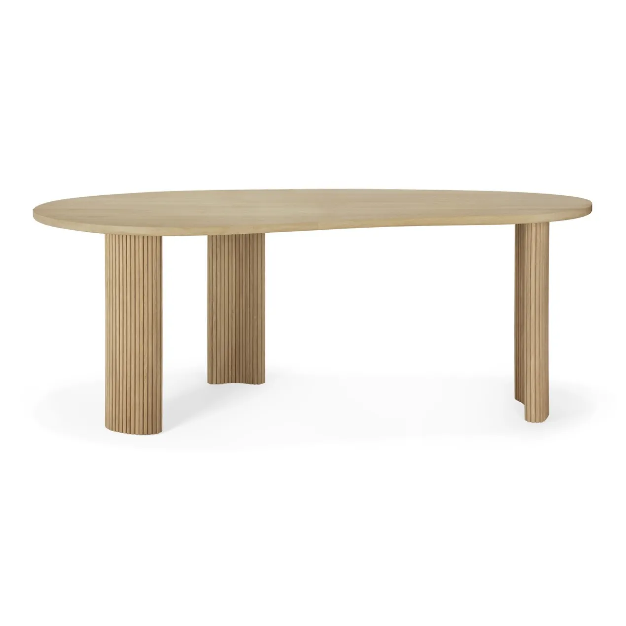 Bureau Boomerang 200 cm eiken