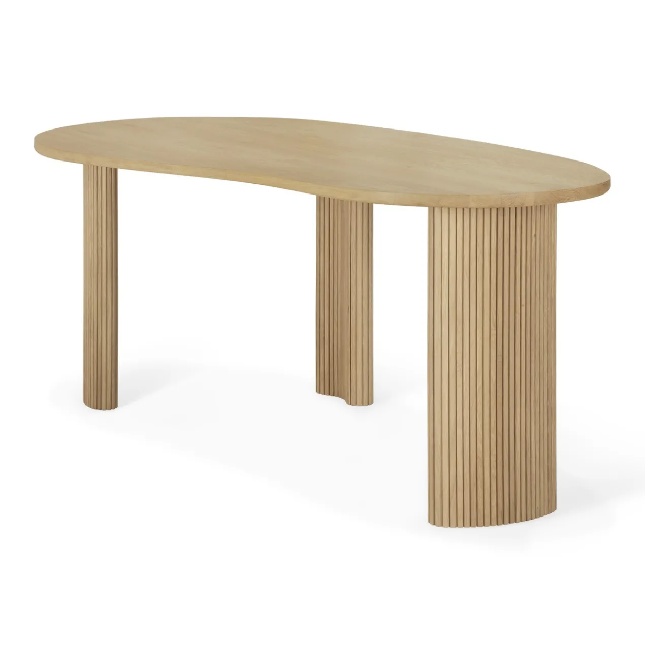 Bureau Boomerang 200 cm eiken