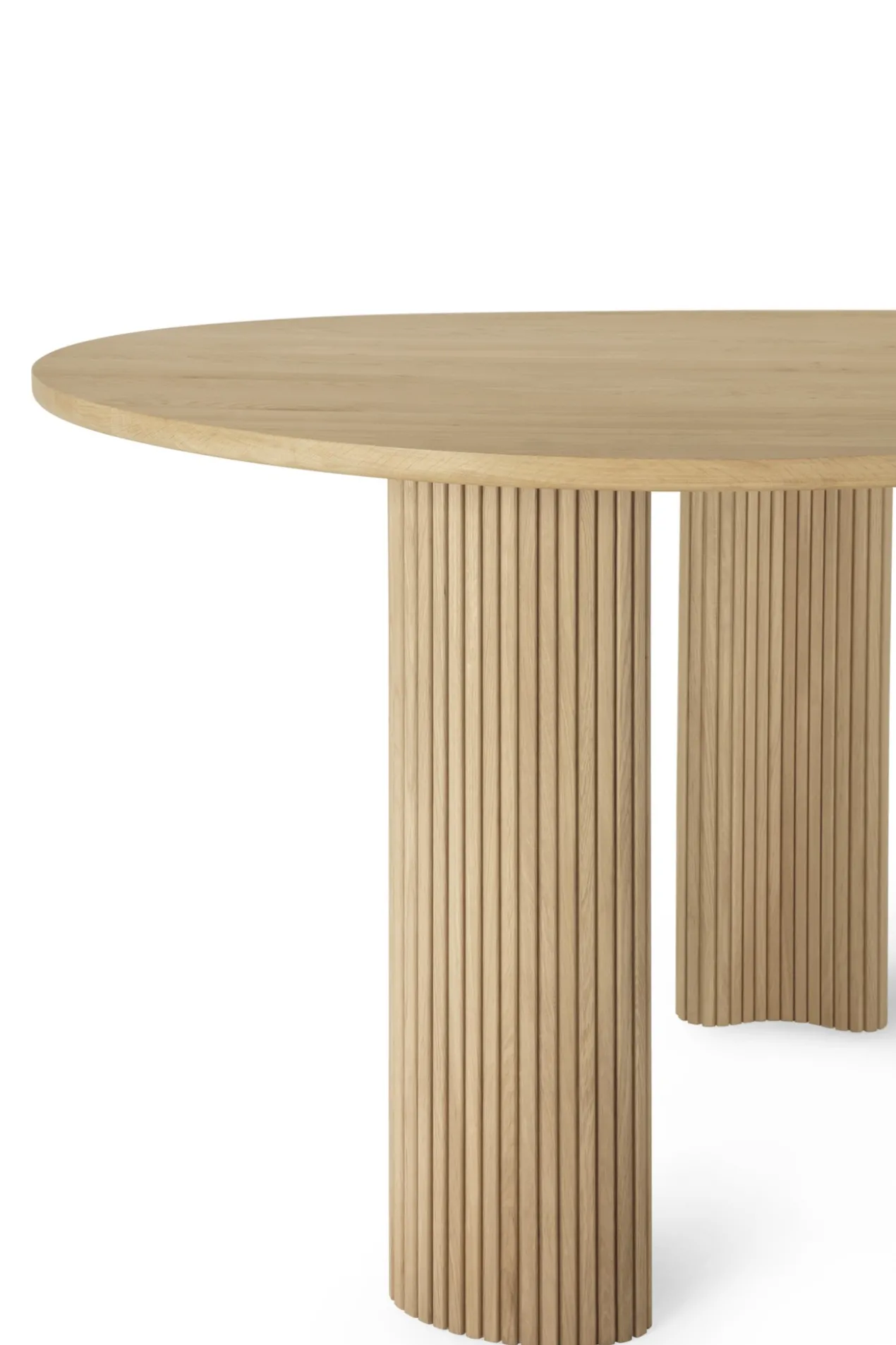 Bureau Boomerang 200 cm eiken