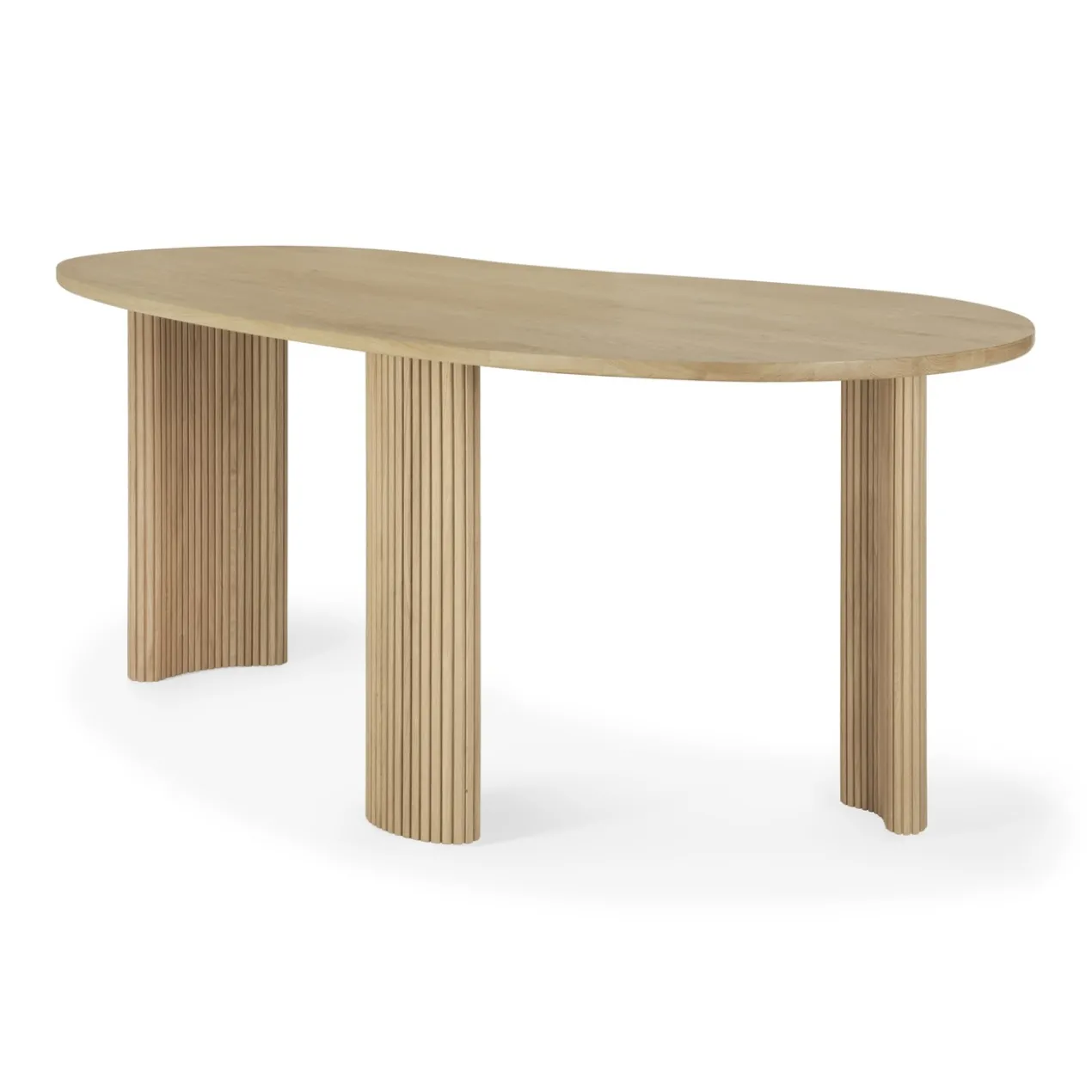 Bureau Boomerang 200 cm eiken