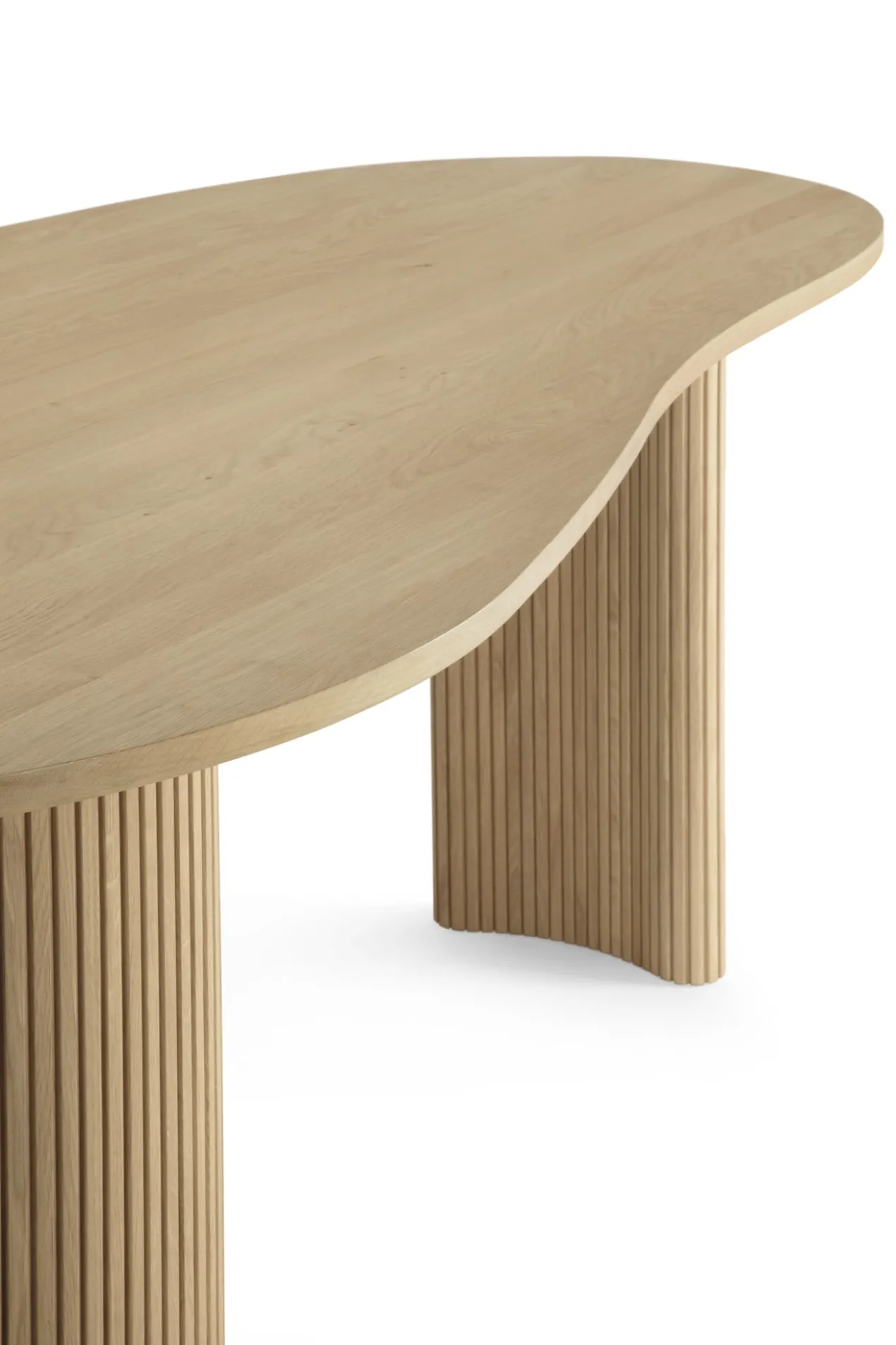 Bureau Boomerang 200 cm eiken