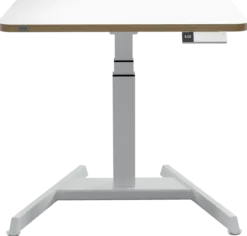 Bureau elektrisch Zit-Sta 80x60 cm wit