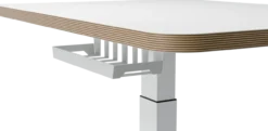 Bureau elektrisch Zit-Sta 80x60 cm wit
