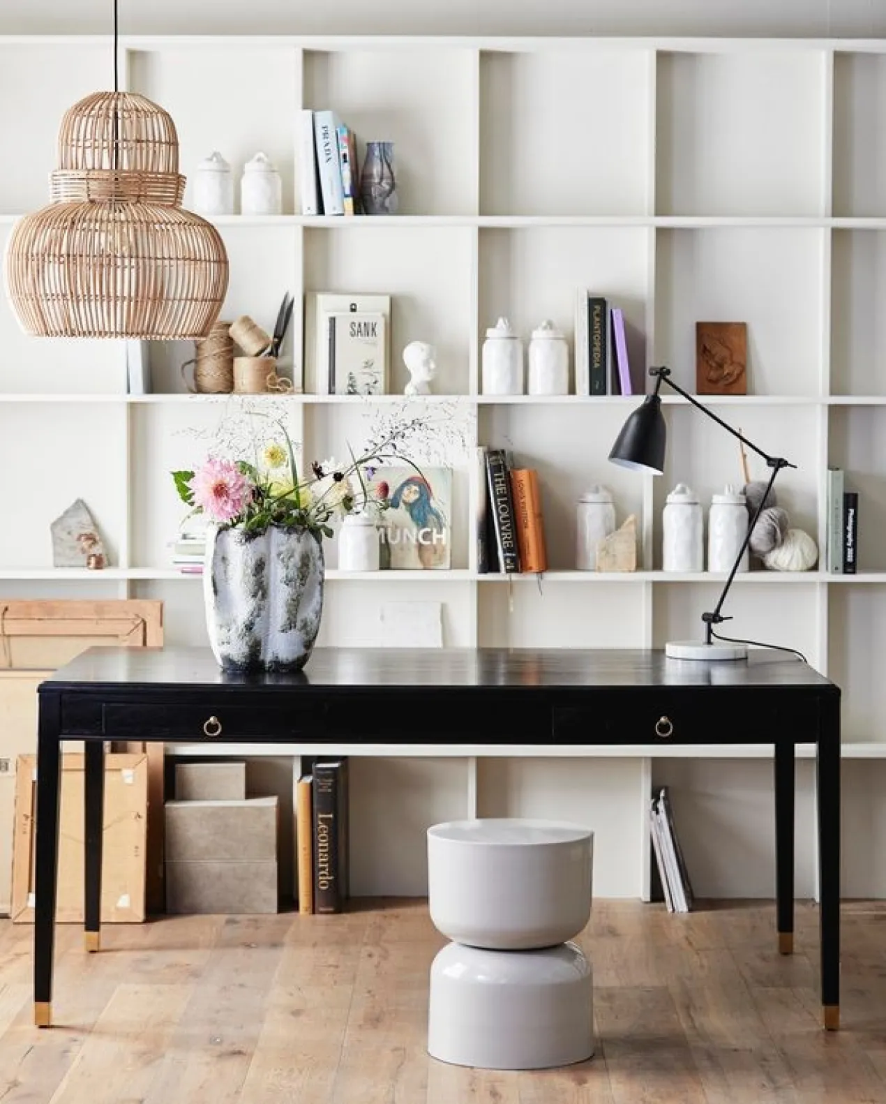 Bureau Ems groot zwart 2 lades