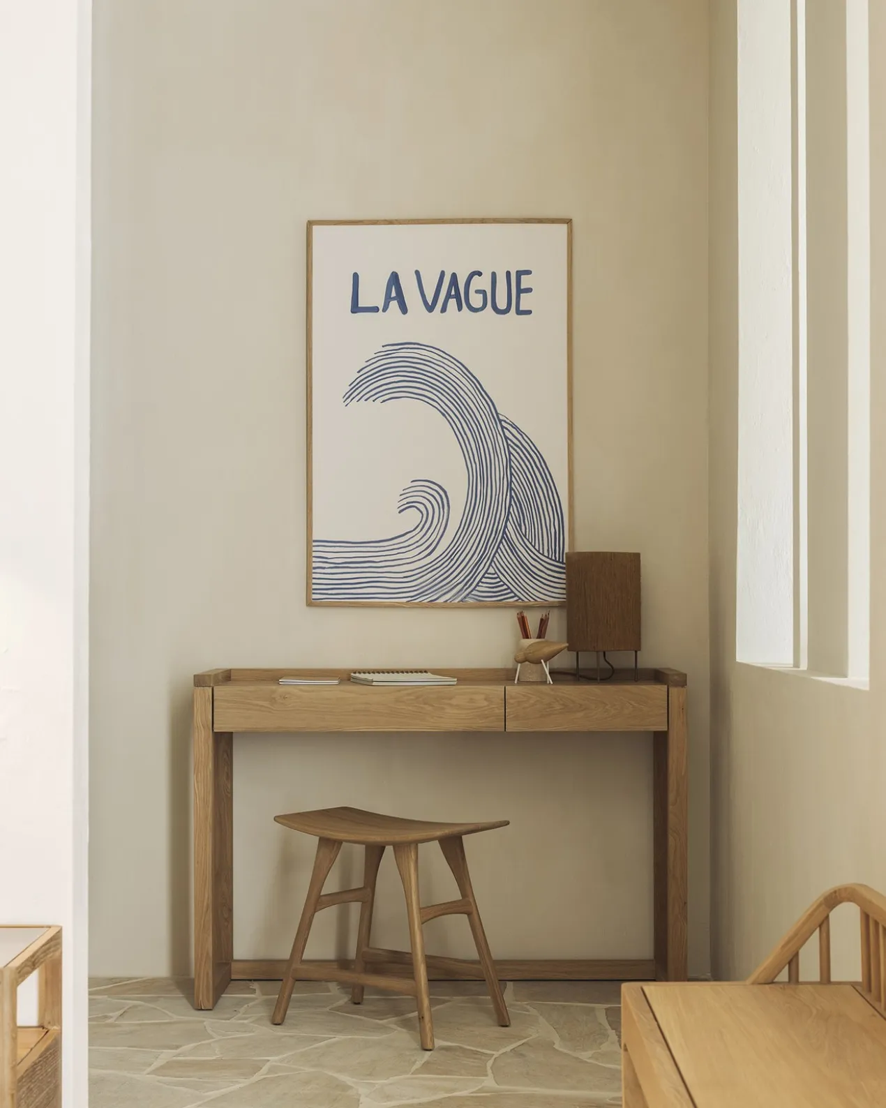 Bureau Frame eiken 120x43 cm