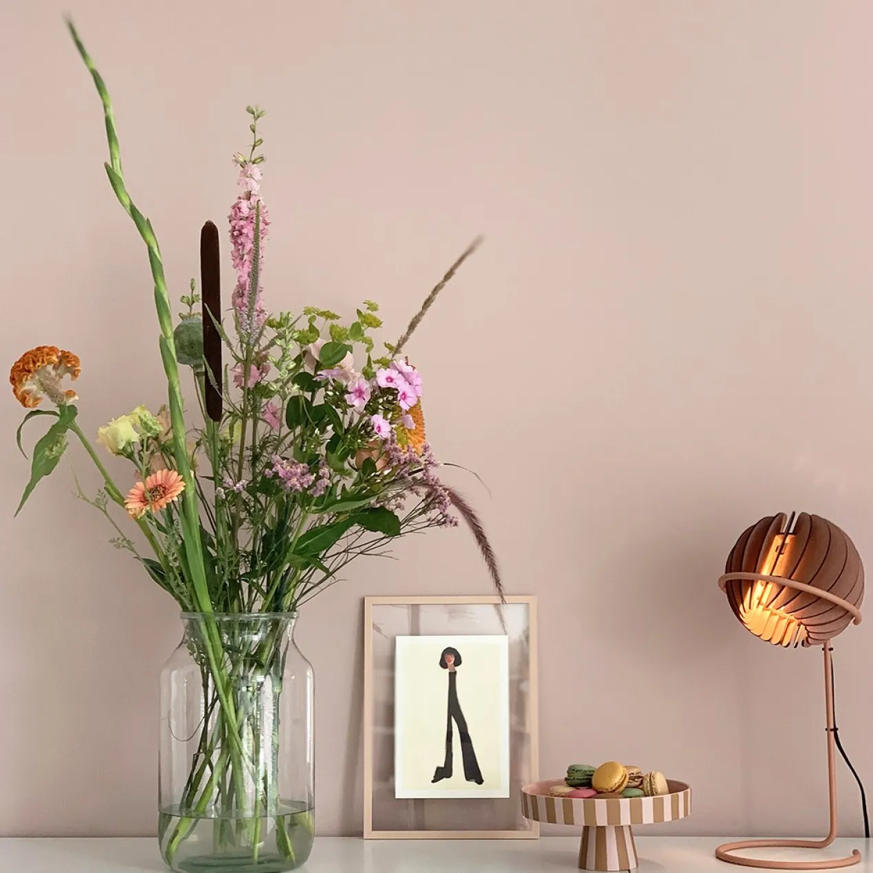 Bureaulamp Atmosphere Aged Pink