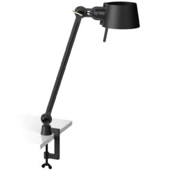Bureaulamp Bolt met klem 1 arm smokey black