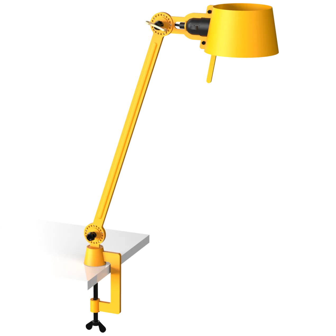 Bureaulamp Bolt met klem 1 arm sunny yellow