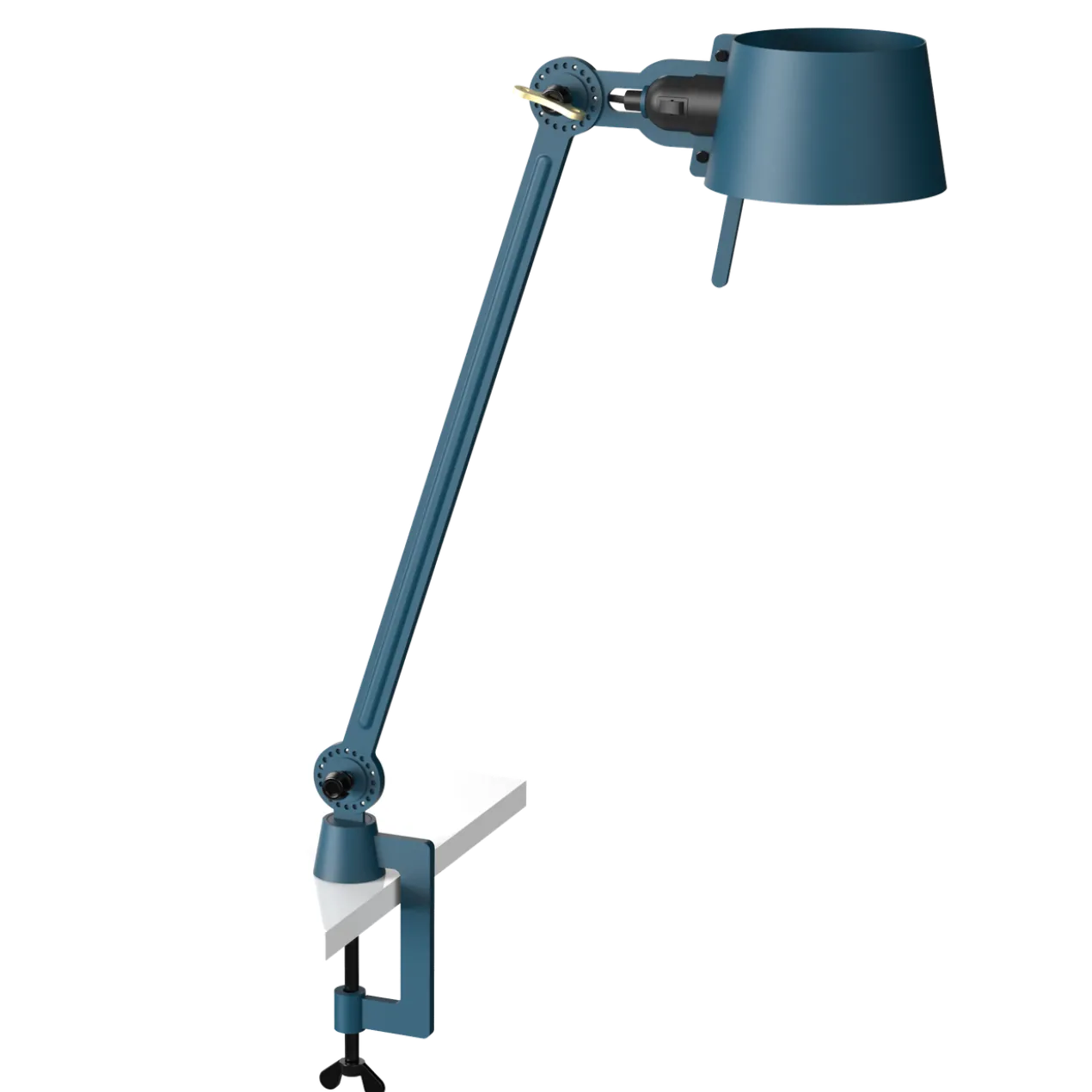 Bureaulamp Bolt met klem 1 arm thunder blue