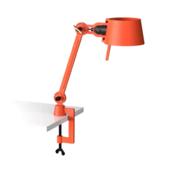 Bureaulamp Bolt met klem small 1 arm klein striking orange
